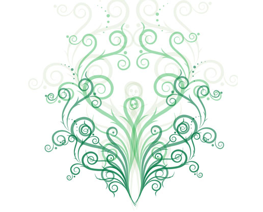 Swirl-Floral-Ornament-Vector-Graphic
