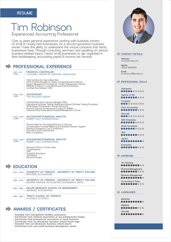 free-vector-resume-template